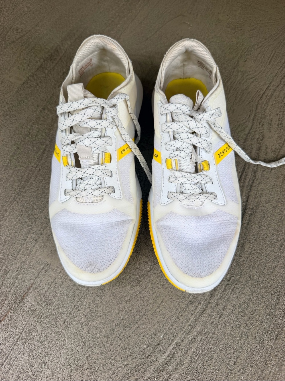 Cole Haan White and Yellow Women's Sneakers